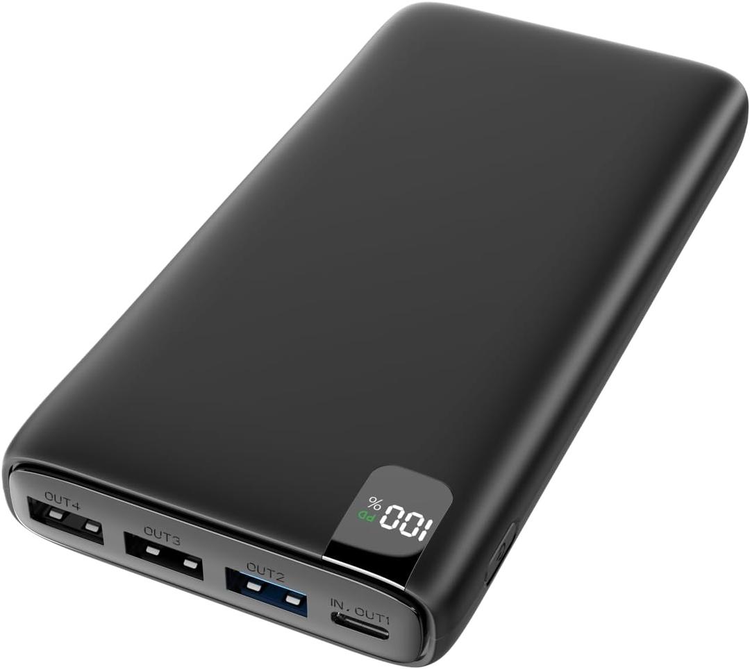 CONXWAN Portable Charger Power Bank - 26800mAh 22.5W Fast Charging External Battery Pack - PD QC 3.0 USB C Portable Cell Phone Charger with 4 Outputs for iPhone Tablets Android