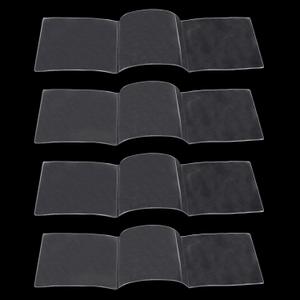 4pcs Mahjong Card Protector Cover, Clear Plastic Mahjong Card Holder Mah Jongg Sleeve Large Size Scorecard for Mah Jong Accessory