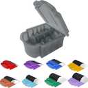 Animal Stainless Steel Attachment 8 Colors Guide Comb Set from 1/8 Inch to 1 Inch(3-25mm),Compatible with Andis, Oster A5, Wahl KM10 Series Clipper Detachable Blade(Only fit for 15# 10# 30# blade)