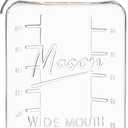 kitchentoolz 1 Gallon Glass Mason Storage Jars with Airtight Lids & Measurment Marks, Super Wide Mouth Canning Jars with Large Capacity for Pickles & Overnight Oats - 1 Pack