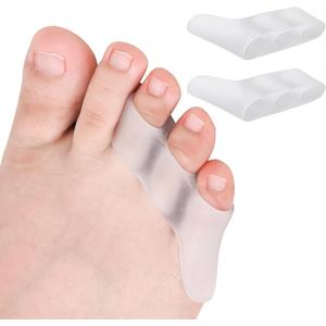 FOYOLO 6PCS Gel Pinky Toe Splint Tailors Bunion Corrector & Bunionette Pain Relief Little Toe Straightener Bunion Pads Corrector Pinky Toe,Overlapping Toe & Calluses,Blisters,Corns Toe Protectors