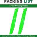 120-9500-03 116-6358-03 20120 20120P Timemaster 30 inch Mulching Blades for 30" Deck Toro 20199 20200 20975 20977 22205TE Ex Mark ECKA30 Lawn Mower (2 Pack)