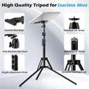 UBeesize Starlink Mini Tripod Mount, Adjustable Height and Angle Tripod Mounting kit with Pipe Adapter Compatible with Starlink Mini Satellite for Camping and RV Travel