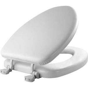 Mayfair by Bemis Elongated Soft White Never Loosens Removes for Cleaning