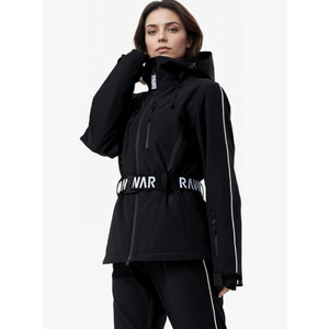 HOTIAN Women's Waterproof Ski Jackets Outdoor Warm Windproof Snow Jacket Mountain Snowboard Hooded Raincoat with Belts Medium