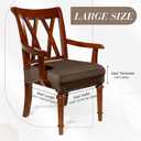 Havawish Large Dining Room Chair Seat Covers with Armrest Dining Chair Slip Covers Protectors(4 Pcs,Coffee)