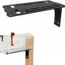 Universal Mailbox Mounting Bracket - Heavy-Duty Steel Adapter Plate for Post Mount Mailboxes - Compatible with Most Standard Mailboxes - Residential & Commercial Use