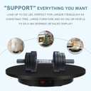 Motorized Rotating Display Stand, Angle Speed Adjustable Electric Rotating Turntable, 360 Degree 330 Lbs Load Auto Rotating Platform for Photography Big Size Products Display Video Show, Wired Black