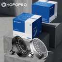 HOPOPRO 5-Mode High Pressure Shower Head - The Washington Post, NBC News, Today TV Show Recommended - High Flow Fixed Showerheads (4 Inch Chrome)