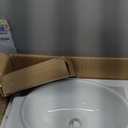 Bathroom Sink White 16.5x11 Left Hand Wall Mount Hung Vessel Sink Bathroom Corner Floating Oval Modern Bathroom White Porcelain Ceramic Vessel Vanity Sink with Faucet Hole (16.5"X11" Left Hand, White-Wall Mounted)