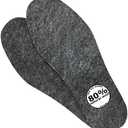 Wool Felt Warm Insoles,Soft Insert Insoles for Boots and Shoes,Wool Insoles for Men Women (Men's 9/Women's 10)