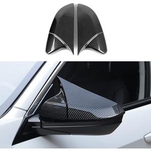BRMYL Car Rearview Mirror Guard Cover Decals for Honda Civic 2016 2017 2018 2019 2020 2021 10th Gen Accessories ABS Carbon Fiber Exterior Stickers, 2 Pieces