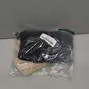 2 Pairs Winter Gloves Women Warm Thick Fleece Lined Stretchy Touchscreen Wool Thermal Knit Gloves for Cold Weather (Black+beige)