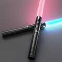 2 in 1 Dueling Lightsaber, Heavy Light Sabers with RGB 20 Colors, USB Rechargeable with FX Sound and Motion Sensors, Light Saber Sword Toy for Adults Christmas Halloween Cosplay91cm/36inch), Medium