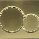 Dual-Flush Actuator Plate Compatible with Geberit 115.770.46.6, Brushed Gold