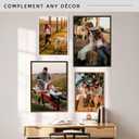 Canvas Floater Frame for Paintings, Fits Up to 1.25" Deep Canvas, DIY Floating Picture Frame for Canvas Prints, Wall Art Frame for Modern Home Dcor, Studio Display and Gallery Hanging Black 24x24