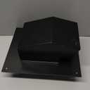 Roof Vent Cap - Hon&Guan Roof Vents 4 Inch Galvanized Steel Bathroom 4 Roof Exhaust Vent for Ventilation System-with Damper, Black