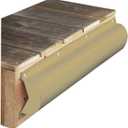 Dock Edge + Premium PVC Profile Piling Bumper, Beige, 6'