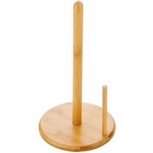 Wood Paper Towel Holder, Wooden Paper Towel Holder Countertop with Wooden Base, Kitchen Roll Holder Paper Towel Stand Countertop & Roll Organizer for Table, Free-Standing Kitchen Roll Holder