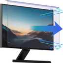 Anti Blue Light Screen Protector for 20, 20.2, 21.5, 21.6, 22 Inches - 16:9 / 16:10 Aspect Ratio Computer Monitor Hanging Type Blue Light Blocking Filter Anti Scratch Eye Protection Shield for Desktop Computer(BL HT 22 Inches)