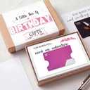 ReliThick 22 Pcs Happy Birthday Gift Card Holder and Box, Personalized Graduation Gift Care Package for Party Favors(Pink)