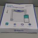 Etekcity Digital Body Weight Bathroom Scale, Large Blue LCD Backlight Display, High Precision Measurements,6mm Tempered Glass, 400 Pounds (11.9 x 11.9 inches, Silver)