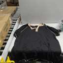 Sailwind Mens Henley Long/Short Sleeve T-Shirt Cotton Casual Shirt (Black, XXL)