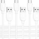 Cable Matters 3-Pack Long USB A to USB C Cable 10ft in White, Support Apple CarPlay, Android Auto, USBA to USBC Charging Cable for iPhone 16/15 Pro Max Plus, Galaxy S23