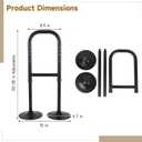 Dual Base Standing Assist Device, 9 Levels Height Adjustable Stand Assist Aid for Elderly, Portable Lightweight Aluminum Alloy Standing Tool, Mobility Aid for Old People, Pregnant, Patients