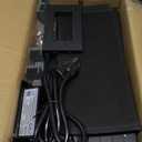 Narrow Side Table (1PC) - Black End Table with Overload Protection, Charging Station Drawer & 4 Wheels, Mobile Storage Nightstand for Bedroom Studio Apartment (1 AC + 2 USB Ports)