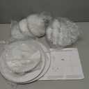 Set of 3 White Cake Stands, Metal Round Cake Holder Dessert Pie Pizza Display Stand 8" 10" 12" Serving Tray Decoration for Wedding Celebration Party Birthday Baby Shower