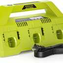 18V P135 ONE+ 6-Ports Replacement Battery Charger with Ryobi Ryobi P102 P104 P105 P106 P108 P107 P109 Battery Charger