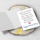 30 x Father's Day Card Gift for Stepdad, Heartfelt Bonus Dad Appreciation, Chosen Father Thank You Greeting Card