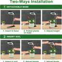 Grow Lights for Indoor Plants, 48 LEDs Full Spectrum Plant Light for Indoor Plants, Height Adjustable Growing Lamp with Base, 3 Optional Spectrums, Auto Timer 3/9/12Hrs, 10 Brightness, 2 Pack (3.4in-Black)