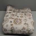 Washable Runners for Hallways Kitchen Rug: 2'6"x8' Kitchen Runner Stain Resistant Non Slip Low Pile Soft Carpet Runners for Hallways Bedroom Entryway Indoor Beside Bathroom Laundry Room (Beige White)