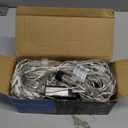 LJLNION Christmas Net Lights, 360 LED 12ft x 5ft Connectable Mesh Fairy String Lights,8 Modes Low Voltage Safe Adaptor for Xmas Trees, Bushes, Wedding, Outdoor Garden Decorations, Multicolor