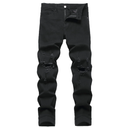 QIMYUM Men's Slim Fit Jeans Ripped Skinny Jeans for Men, Fashion Biker Jeans Stretch Moto Cargo Denim Pants XL