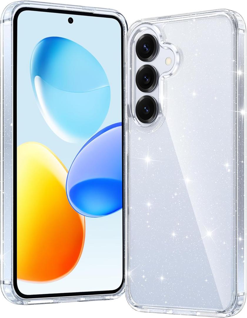 FNTCASE for Samsung S25 Plus Case: Military Grade Anti-Drop Rugged Shockproof and Anti-Yellowing Protection Cover - Transparent Cases (for Galaxy S25 Plus (6.7 inch))