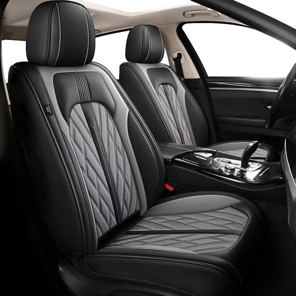 TTX LIGHTING Seat Covers for Car Full Set Fit for Honda Accord 2003-2017, Automotive Leather Seat Cushion Breathable Waterproof Seat Protectors with Airbag Compatible(red)