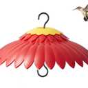 Beserie Bird Feeder Rain Cover Red Dome Baffle for Hummingbird Weather Guard Protective Feeders from Rain and Sun Built-in Moat 11inch Dceor Backyard
