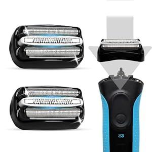 VIDSA 2 Pack 32B S3 Electric Replacement Shaver Head for Series 3 Shaving Razors, Compatible with S3 3040s 3080s4 370cc 3070cc 3000s 3010, 3090cc Etc.