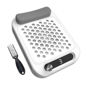 CGBE Dust Collector Nail Tech: 12000RPM Dust Collector Nail Tech with 3 Speed Suction Adjustment, Hand Pillow, 2 Reusable Filter, Nail Vacuum Dust Collector for Home & Salon (White)