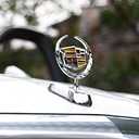 3D Fit Cadillac Emblem Car Logo Front Vehicle Hood Ornament Car Cover Chrome Eagle Badge for Cadillac Escalade XT5 XT6 CT5 CT4Car Accessories