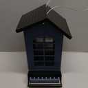 2025 Squirrel Proof Bird Feeder for Outdoors Hanging, 8LBS Metal Hanging Bird Feeder with Bilateral Weight-Activated Perches, Large Capacity Wild Bird Feeder - Squirrel Chewing ProofBlue