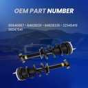 Pair Front w/Magnetic Strut Shock Assembly Fit for 2021-2024 Cadillac Escalade ESV, Fit for Chevy Silverado 1500 Tahoe Suburban, Fit for GMC Sierra 1500 Yukon XL Replace 85640957 84828331