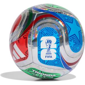 FIFA World Cup 26 Trionda Soccer Ball (4, Multicolor/White/Team Royal Blue/Solar Blue/Training Foil)