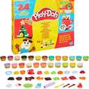 Play-Doh Holiday Advent Calendar for Kids, 24 Day Countdown, Multiple Surprise Gifts Behind Each Door, Arts & Crafts, Ages 3+