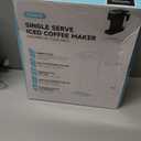 Tastyle Single Serve Coffee Maker with Built-in Detachable Milk Frother, Iced and Hot Coffee Machine for K Cup & Grounds, 40oz Removable Water Reservoir, 6 Cup Sizes, Fits 7.3" Travel Mug, Black