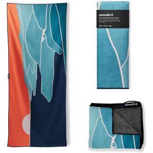 Nomadix Original Towel - Perfect for Beach, Pool, Travel, Camping, Yoga - Made with Recycled Materials - Super Absorbent - Sand Resistant - Big Sur - 72.5x30