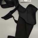 Dog Rear Leg Sleeve to Prevent Licking - Comfortable Recovery Sleeve for Back Hind Leg, Wound Recovery After Surgery for Torn ACL/CCL TPLO, Cone Alternative,Upgraded Threaded Opening (Black)